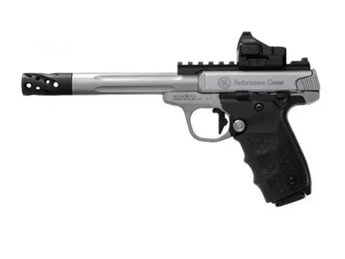 Smith & Wesson PC SW22 Victory Target .22 LR, 6" Stainless, Red Dot