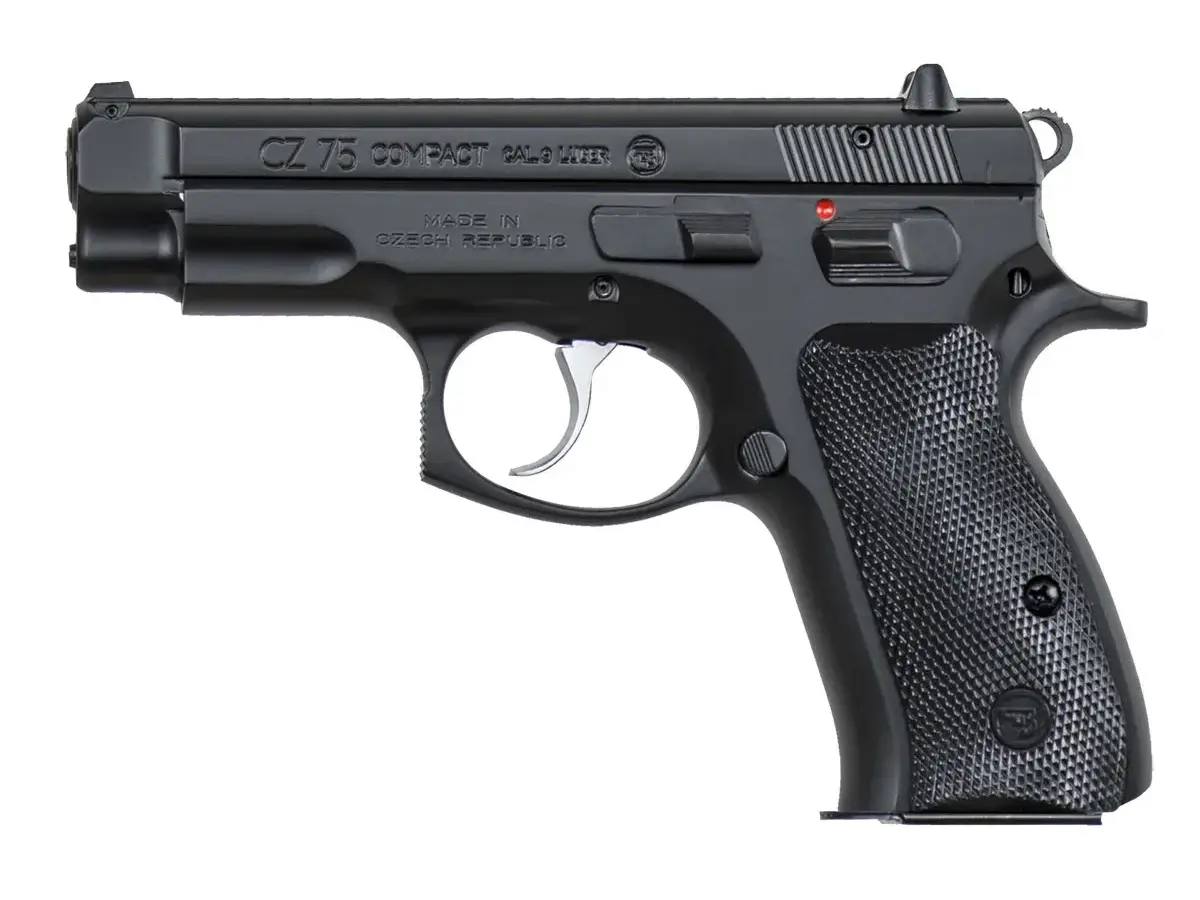 CZ 75 Compact 9mm, 3.75" Barrel, Black