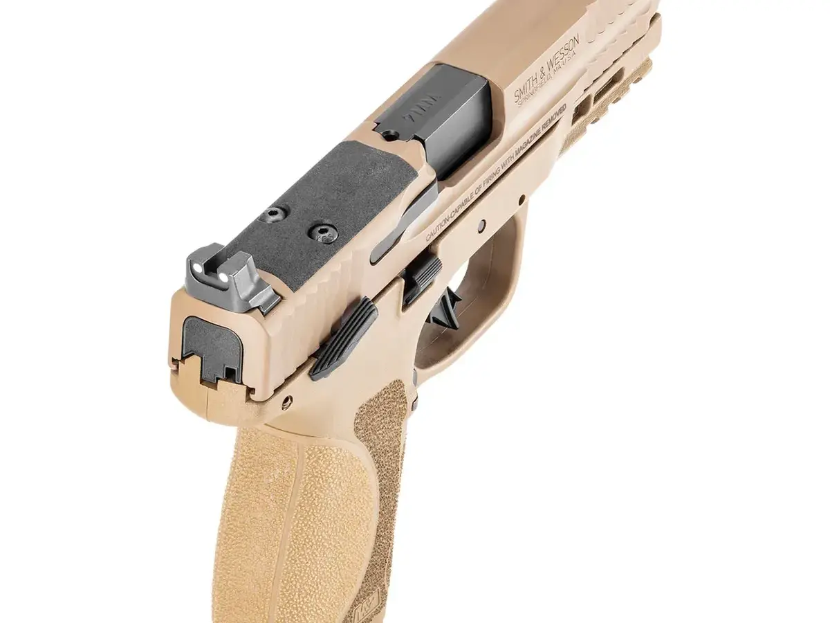 Smith & Wesson M&P 9 M2.0 Comp OR 9mm, 4" Barrel, FDE, Safety - photo 2