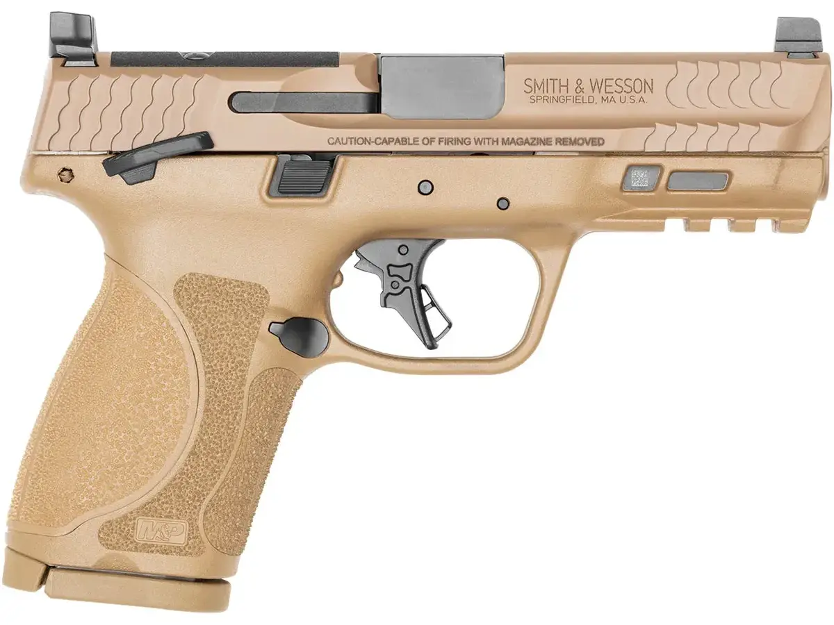 Smith & Wesson M&P 9 M2.0 Comp OR 9mm, 4" Barrel, FDE, Safety - photo 5