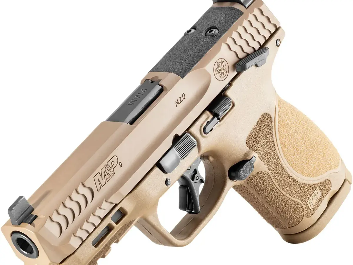 Smith & Wesson M&P 9 M2.0 Comp OR 9mm, 4" Barrel, FDE, Safety - photo 6