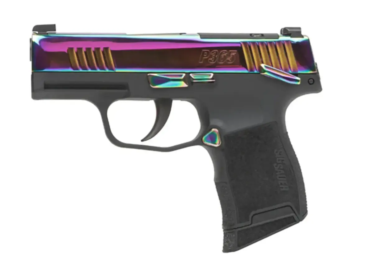 SIG Sauer P365-380 Micro-Comp 380 ACP, 3.1" Barrel, MS, Striker, RNBW