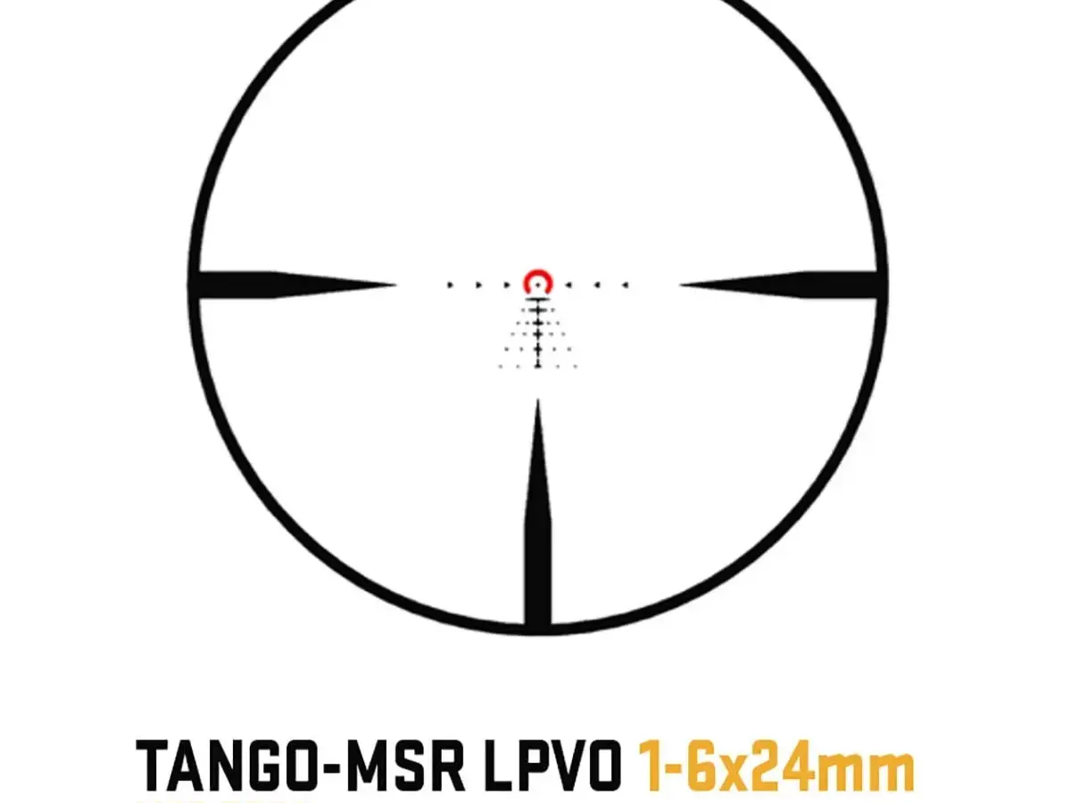 Tango MSR 1-6x24mm SFP Illum BDC6 Reticle Black W/Mount - photo 6