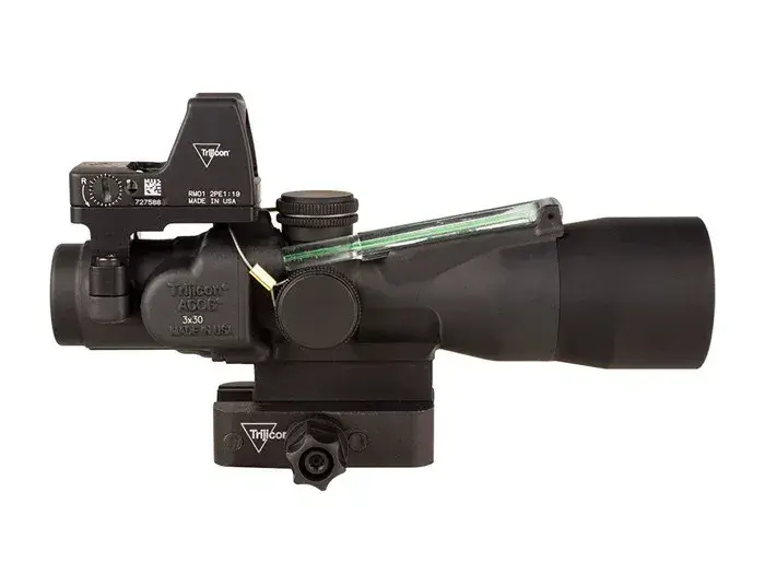 Compact ACOG 3x30mm FXD 556/62gr GRN Horseshoe W/Q-LOC & RMR
