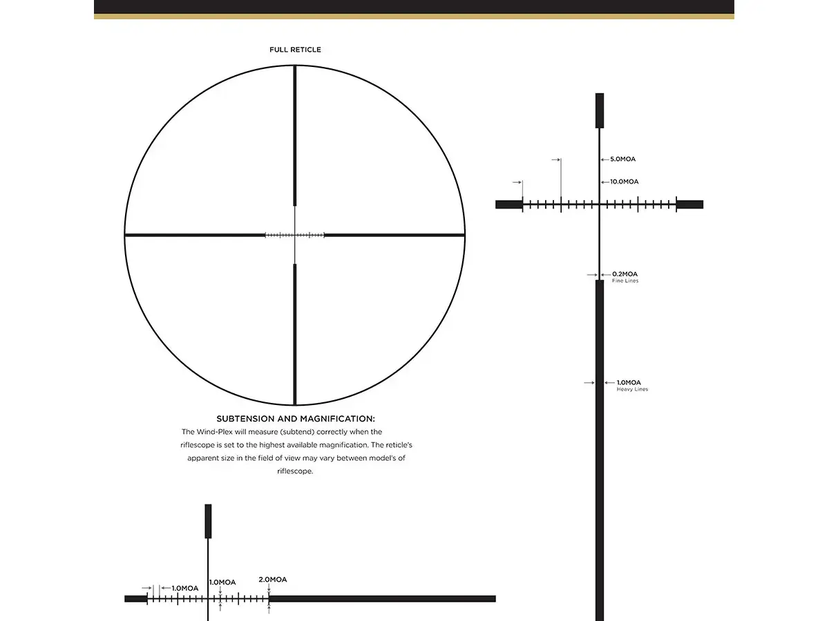 VX-3HD 4.5-14x40mm SFP CDS-ZL Side Focus Wind-Plex Reticle