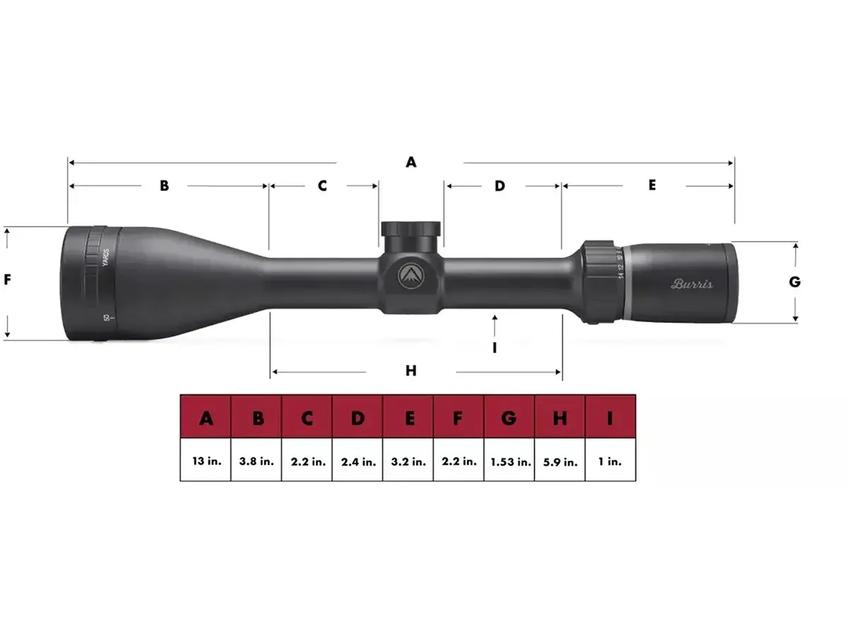 Droptine 22 Cal Calibrated 3-9x40mm SFP Ballistic Plex - photo 2