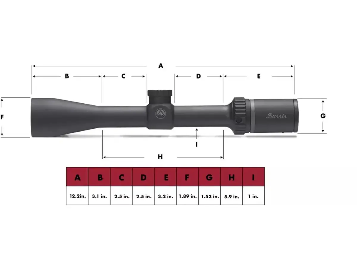Fullfield E1 3-9x40mm SFP Ballistic Plex Shotgun Black