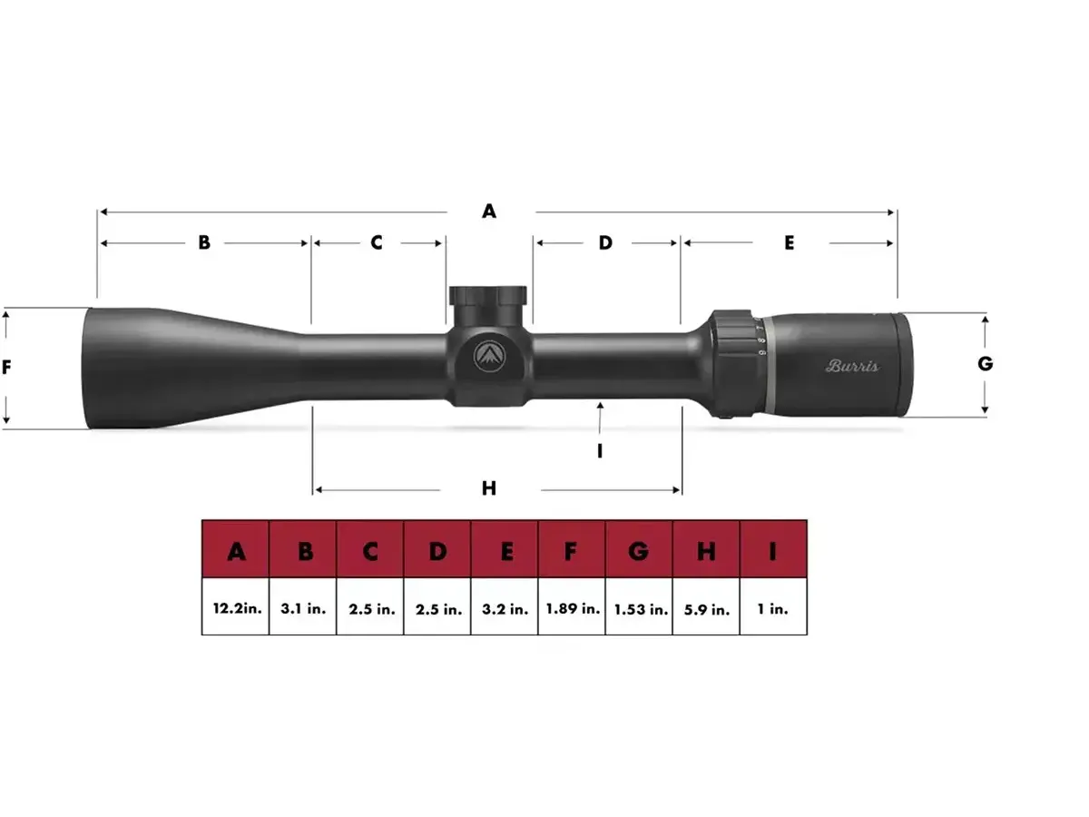 Droptine 3-9x40mm SFP Ballistic Plex Reticle Black - photo 4