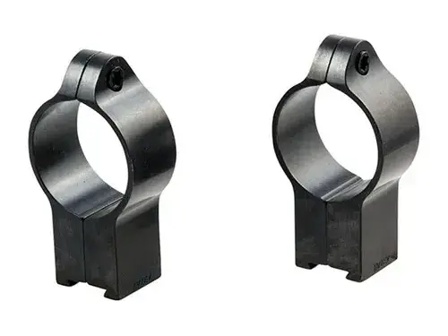1" High (0.60") 11mm CZ Rings, Black