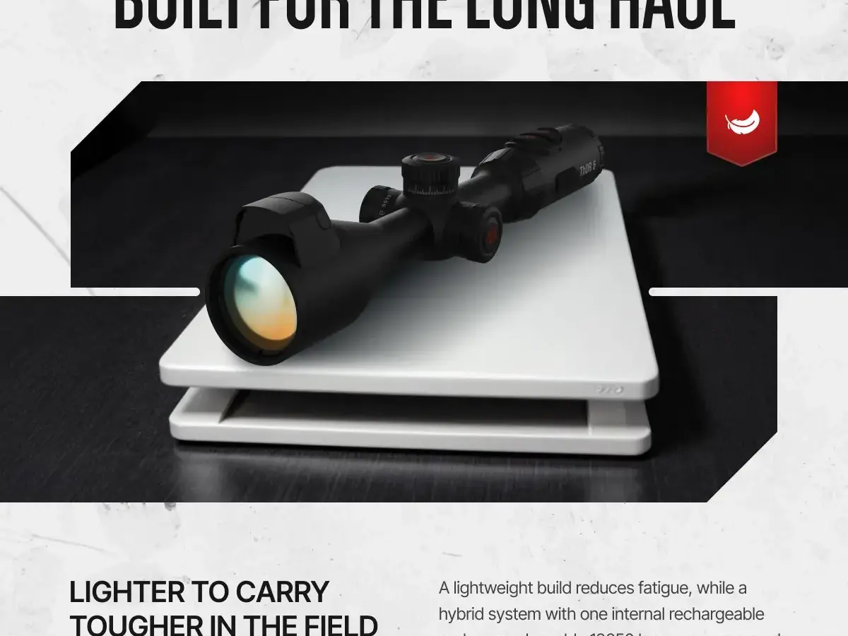 Elite 3-24x 640x512 Res Thermal Rifle Scope w/Laser - photo 7