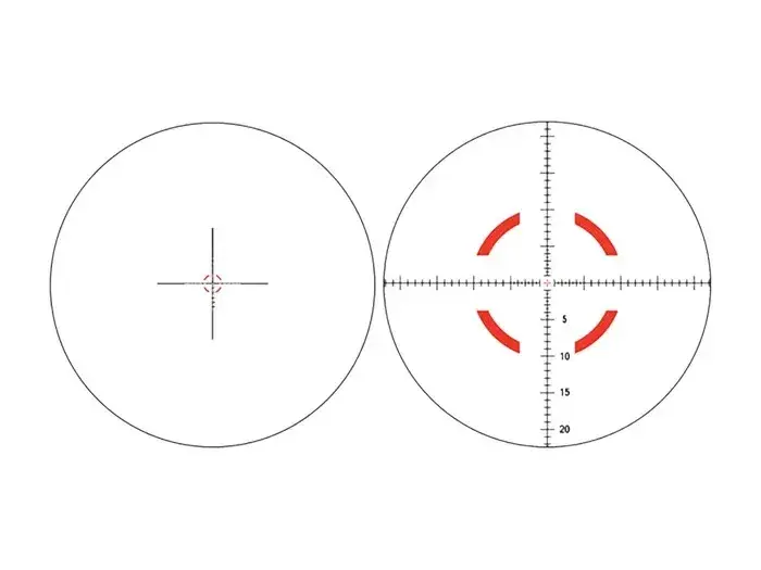 VCOG 1-8x28mm FFP Illum Red MRAD Crosshair Dot BLK W/TA51 MT - photo 3