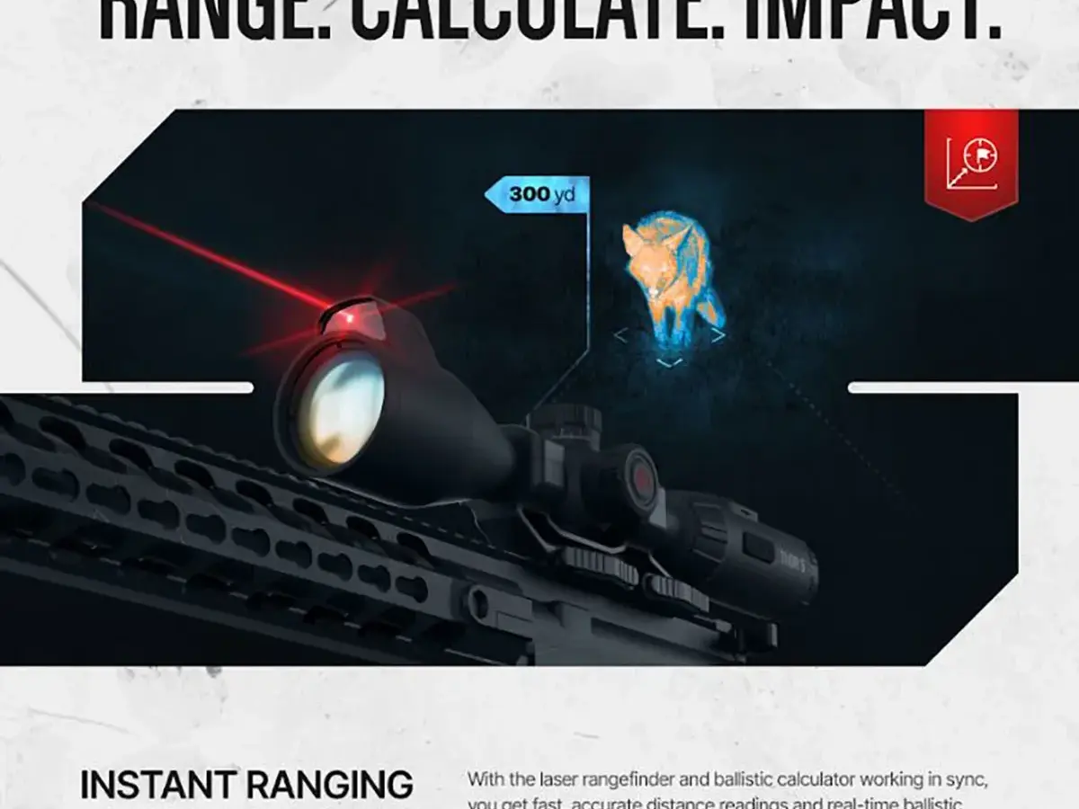Elite 3.5-28x 384X288 Res Thermal Rifle Scope w/Laser - photo 3
