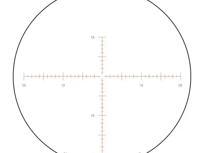 Tenmile HX 5-25x50mm Illum SFP Red MOA Center Dot, Black - photo 6