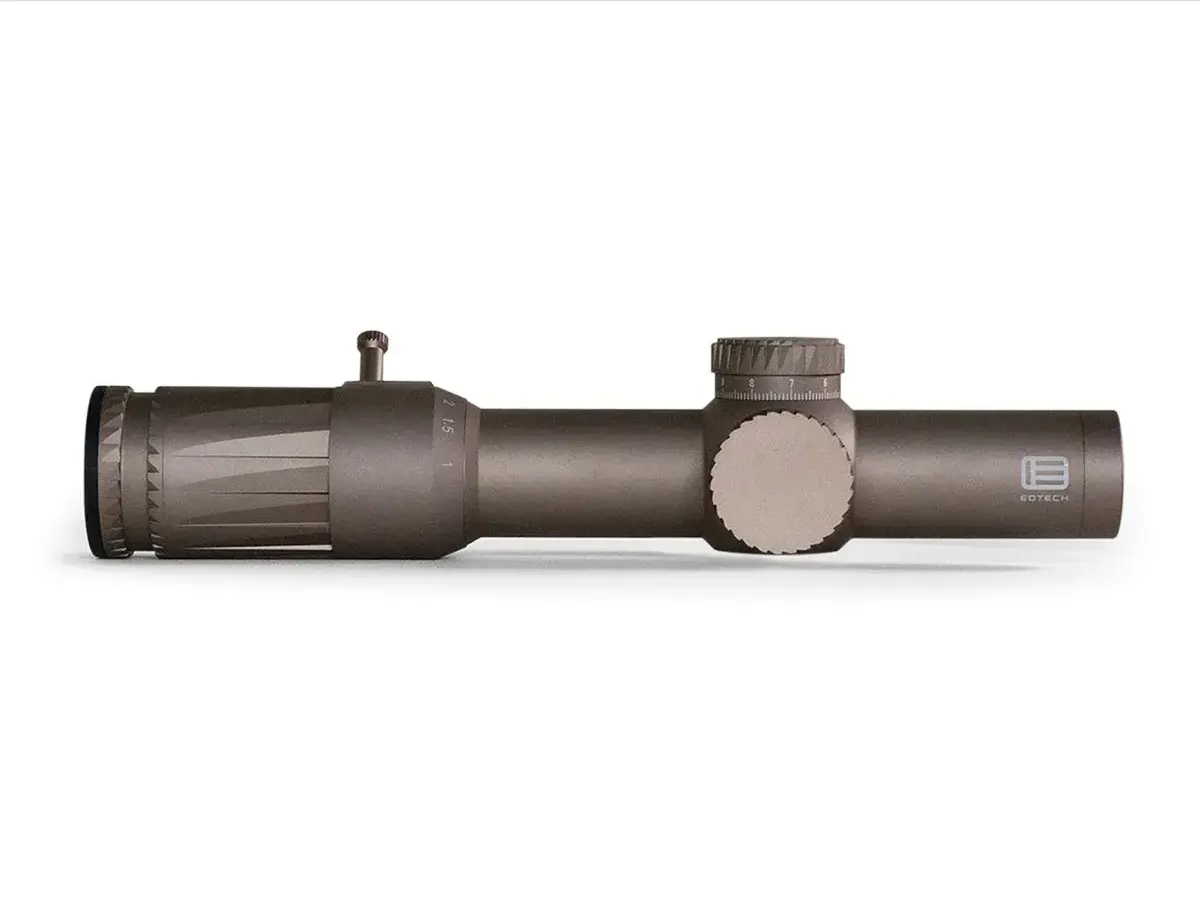 Vudu 1-10x28mm FFP Illuminated SR5 MRAD Reticle Tan