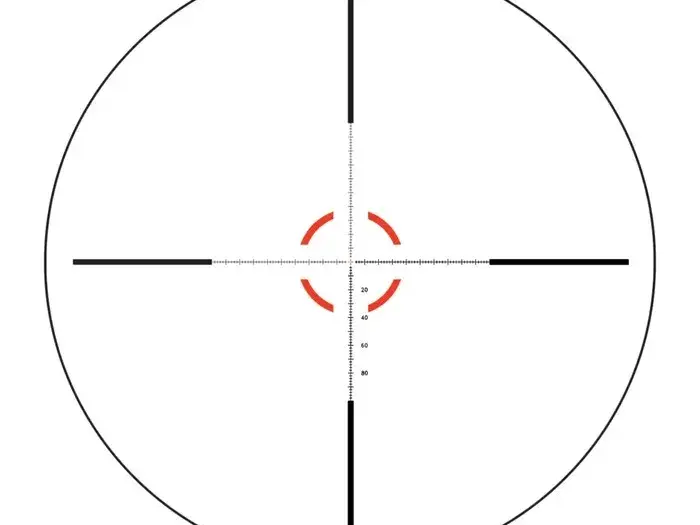 1-8x28mm FFP Illum Red/GRN MOA Segmented Circle Ret Black - photo 6