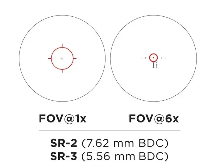 Vudu 1-6x24mm FFP Illuminated Red SR3 MOA Black - photo 5