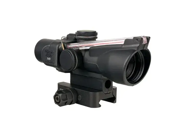 Compact ACOG 2x20mm Fixed Red Crosshair W/Q-LOC Mount