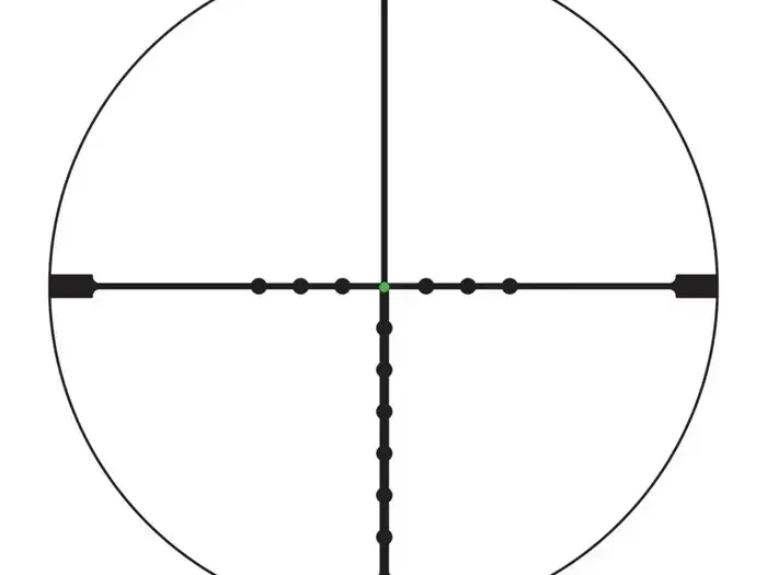 AccuPoint 2.5-12.5x42mm SFP Illum GRN MOA-Dot Crosshair BLK