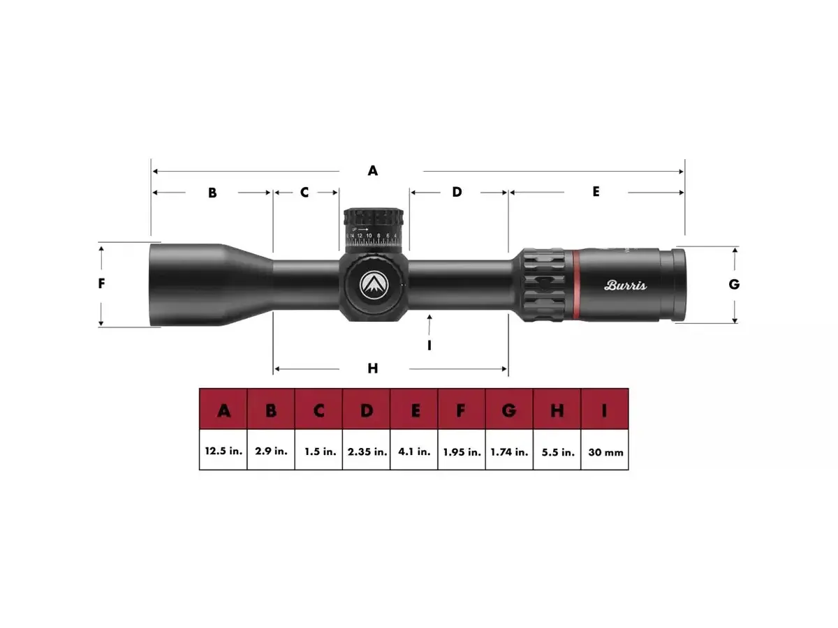 Veracity PH 2.5-12x42mm FFP Ill 3PW Wind MOA Reticle Black - photo 3