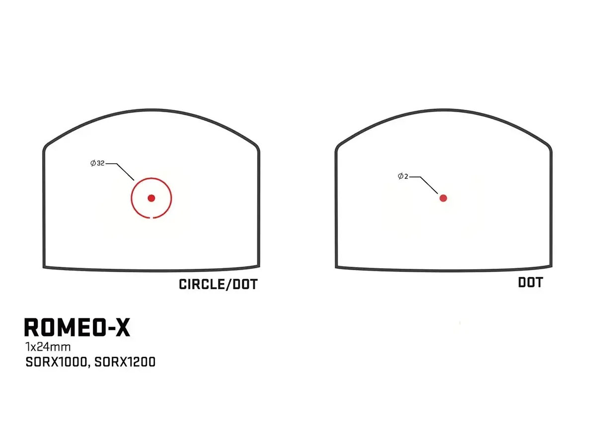 ROMEO-X Circle Dot Reticle Pro Footprint Black - photo 6