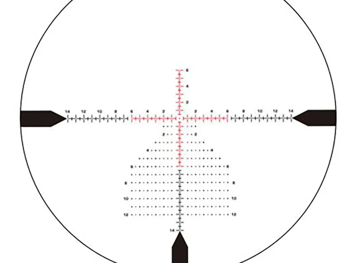 Kentucky Long Precision 2-12x44mm FFP Illum. RECCE MIL Black