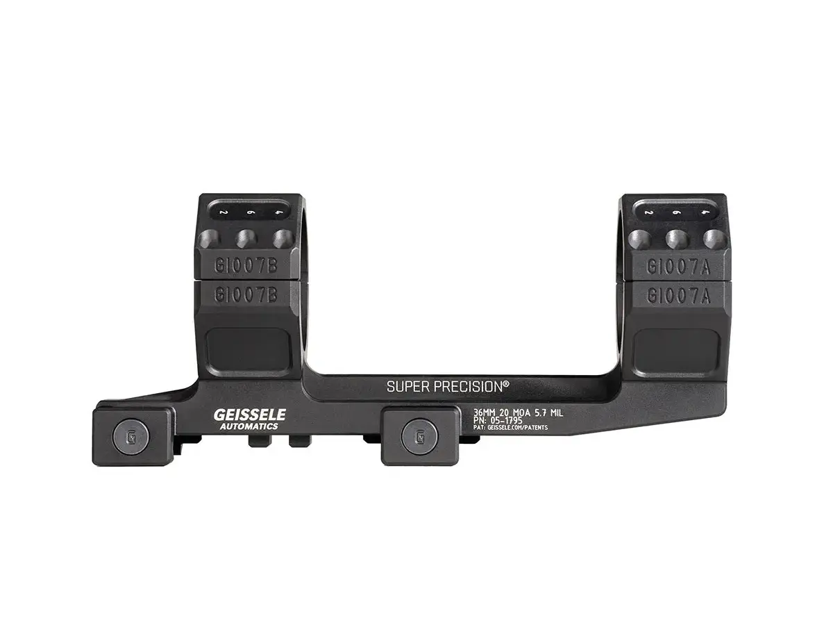 36mm 1.54" High 20 MOA Zero Compromise Scope Mount Black - photo 2