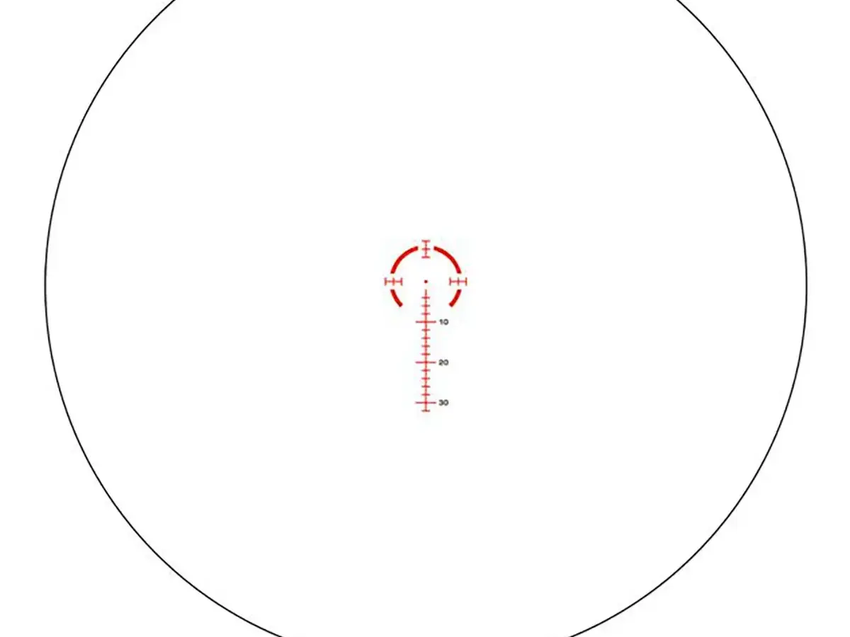 Arrowhead LPVO 1-6x24mm SFP Ill Guerrilla Dot MOA-Red Black - photo 2
