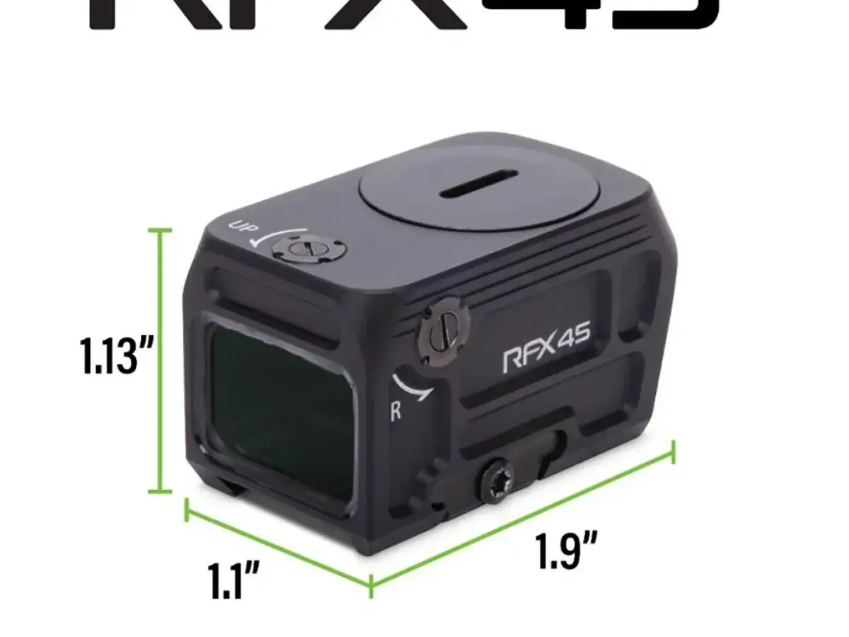 RFX45 Closed Green Dot Reflex Sight W/Glock MOS Adapter BLK - photo 7