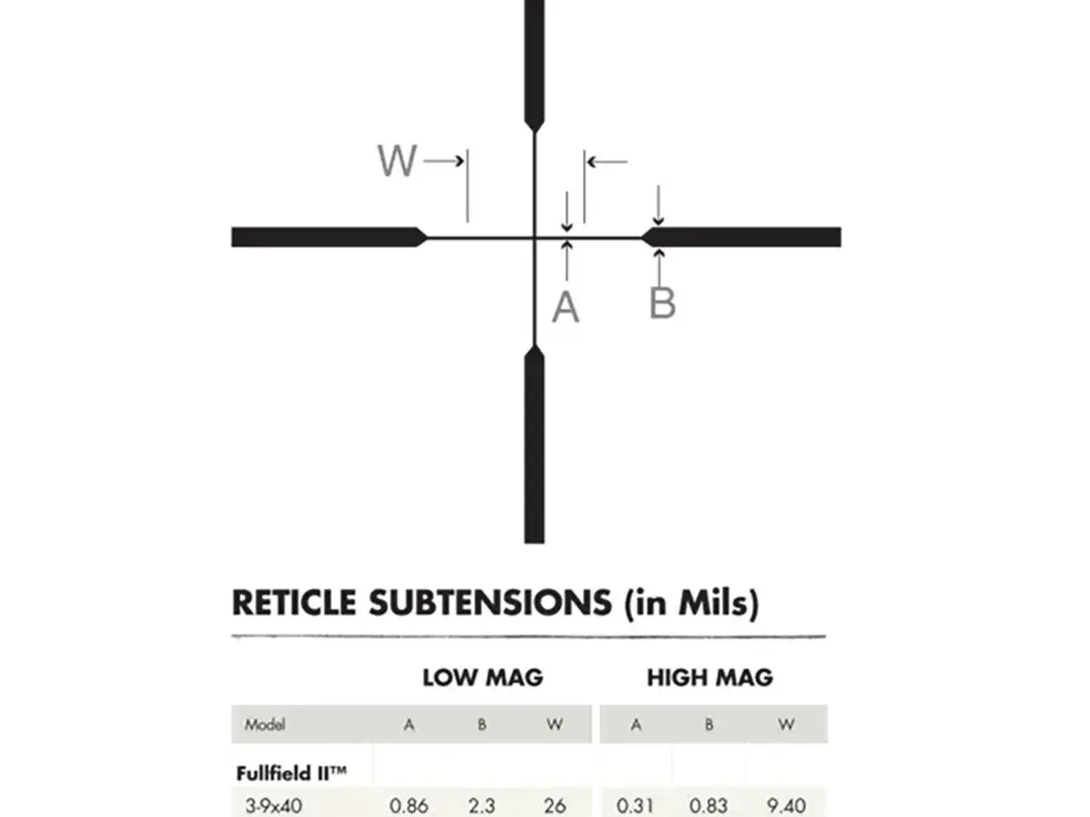 Fullfield 3-12x56mm SFP Heavy Plex Reticle Black - photo 2