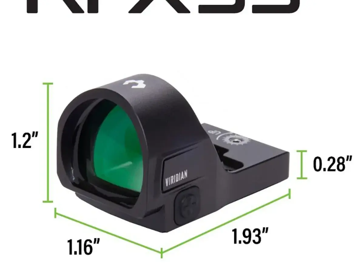 RFX35 1X22 Micro Green Dot Reflex Sight for RMR Black - photo 2