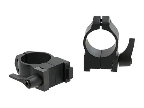 1" Medium (0.925") QD 19mm Dovetail Rings, Black