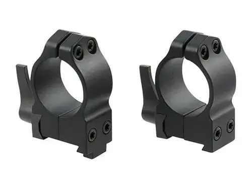 1" Medium (0.925") QD 19mm Dovetail Rings, Black - photo 2