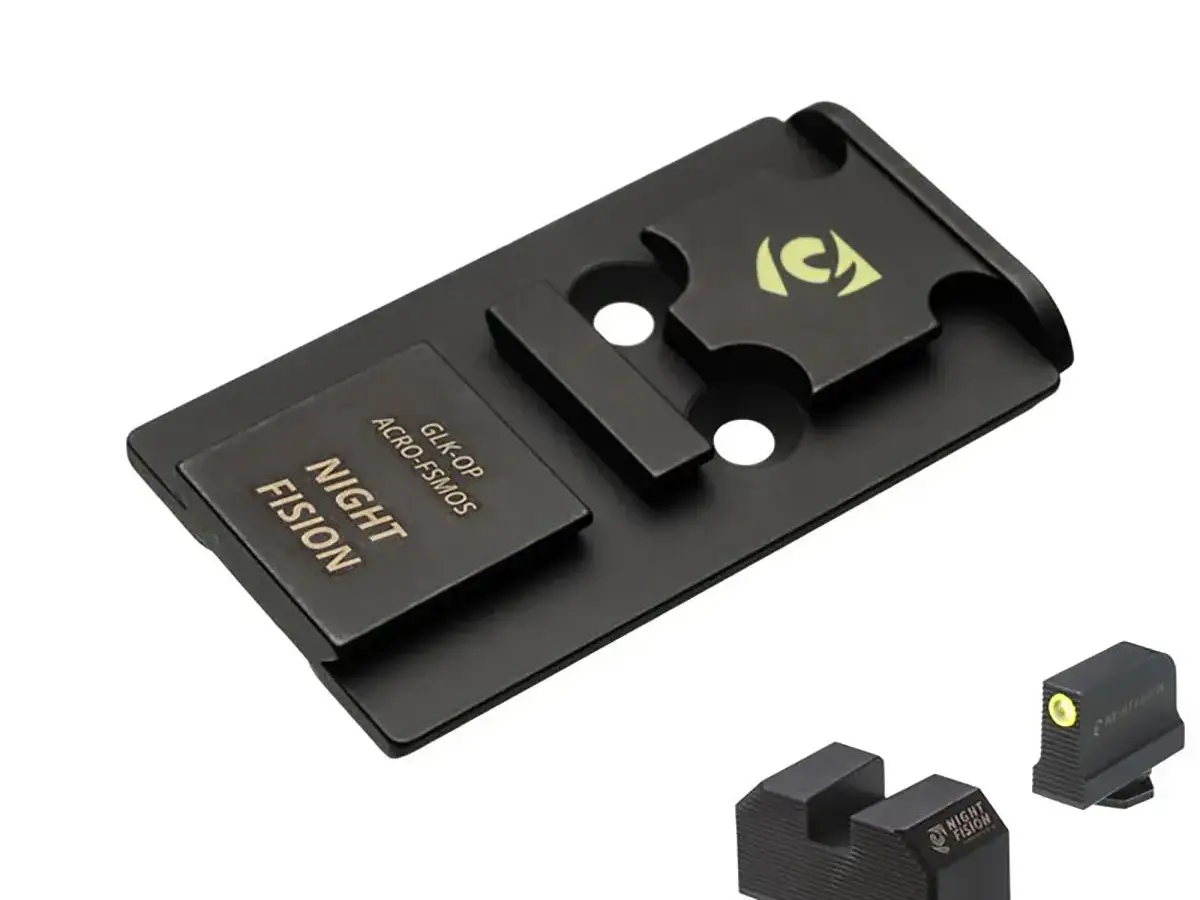 Optic Plate ACRO w/Tritium Front Sight for Glock FS MOS - photo 2
