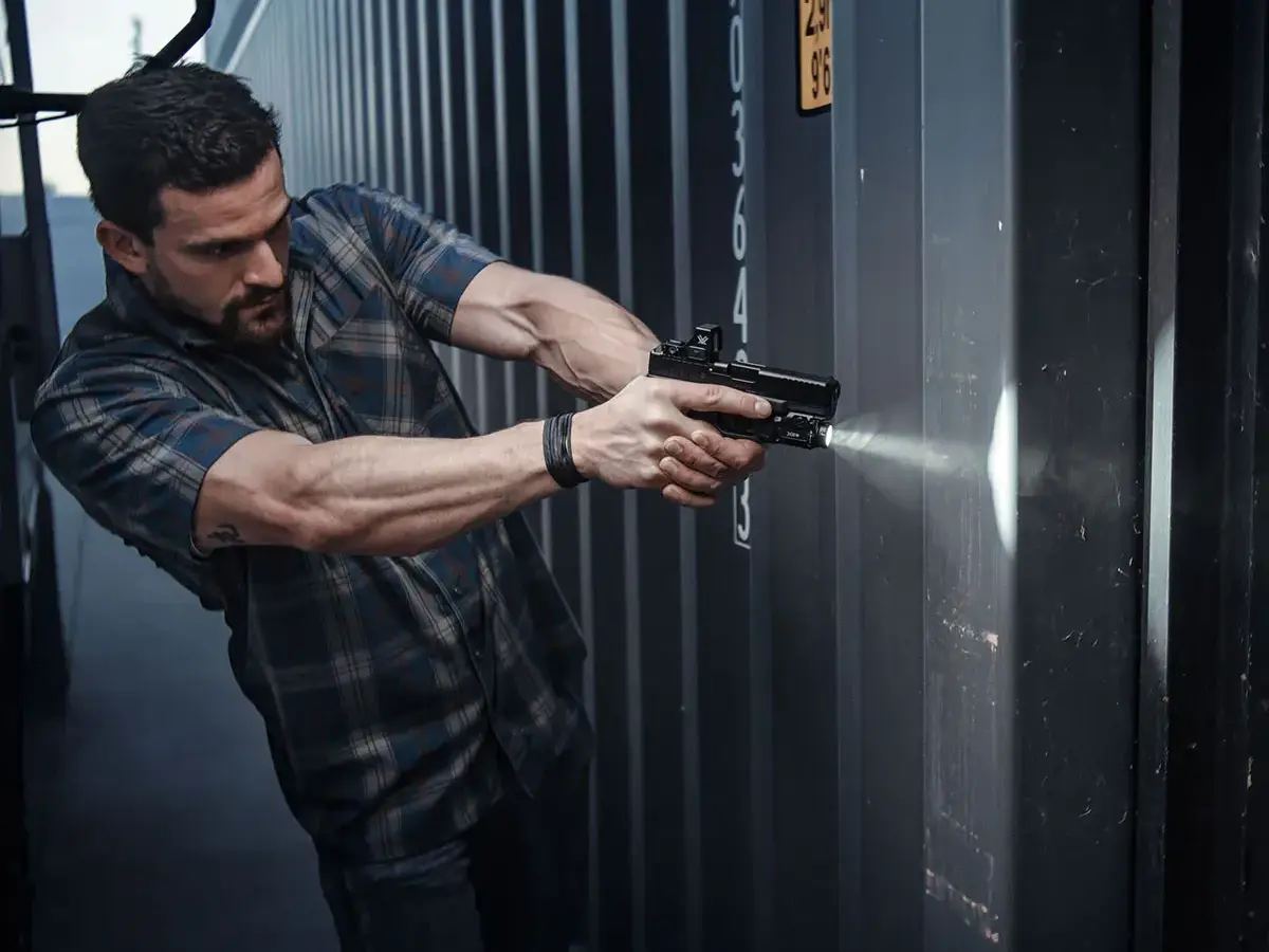 XC3 WeaponLight For Compact Handgun With Rail Mount Black