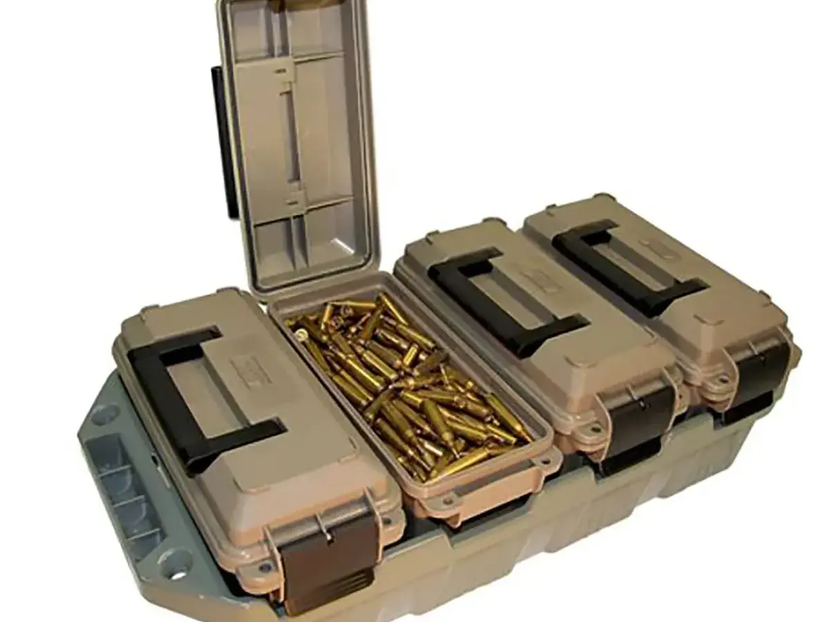 Ammo Crate 4-Can 30 Cal Polymer Dark Earth/Army Green - photo 2