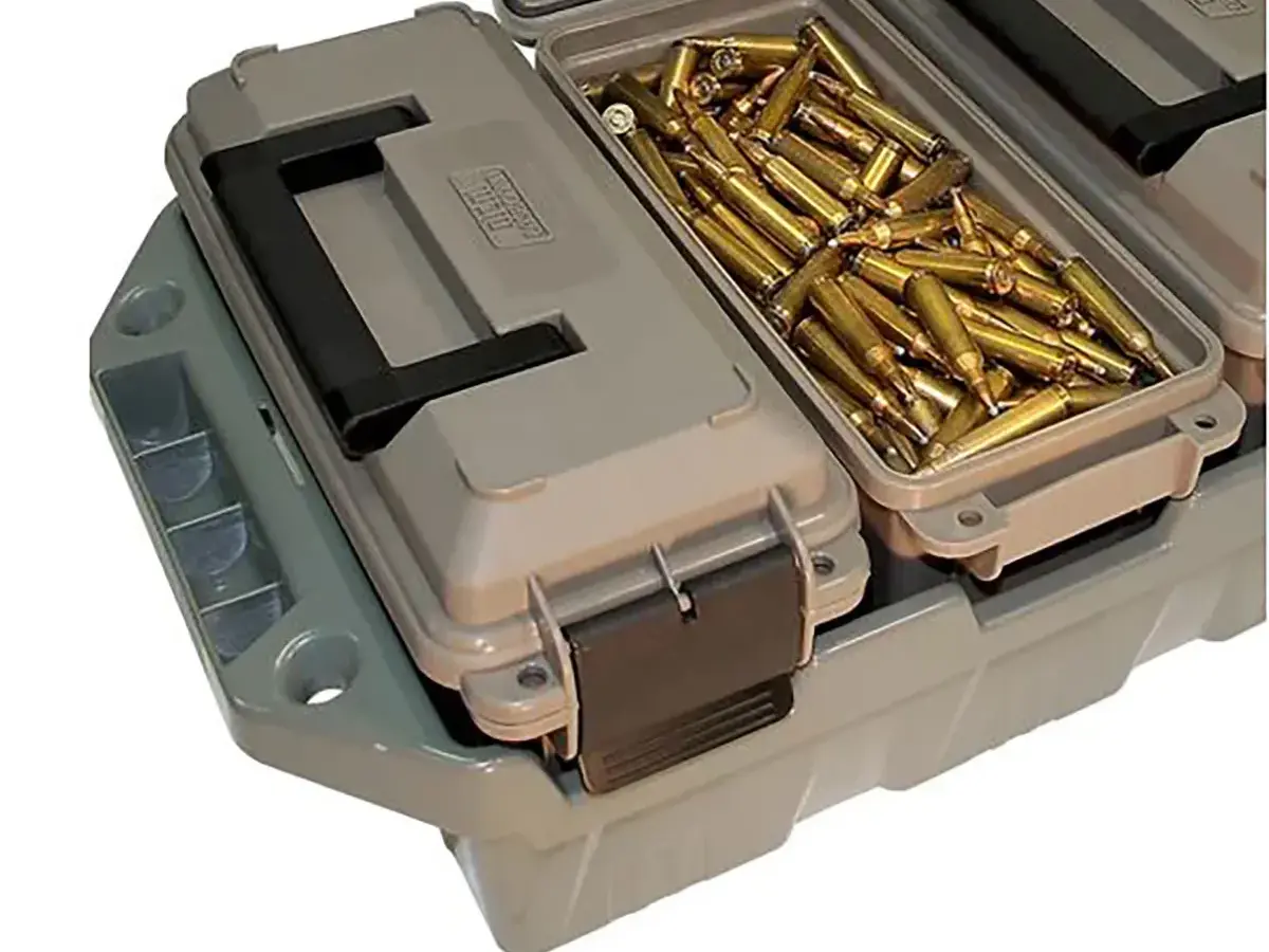 Ammo Crate 4-Can 30 Cal Polymer Dark Earth/Army Green - photo 4