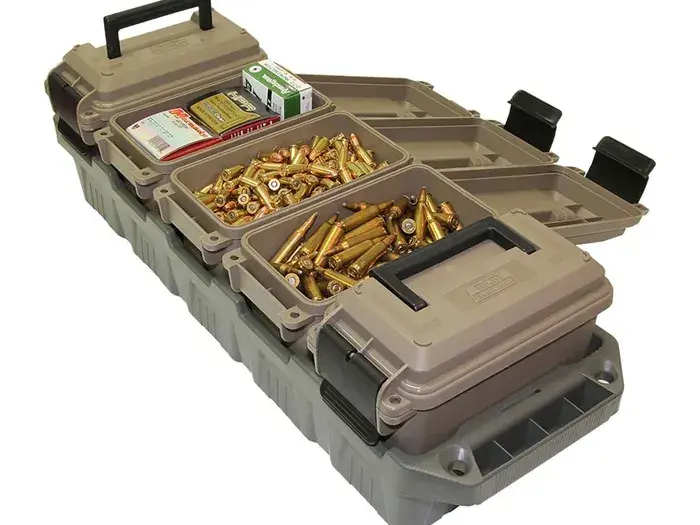 Ammo Crate 5-Can Multi-Cal Mini Polymer Dark Earth/Army Grn - photo 2