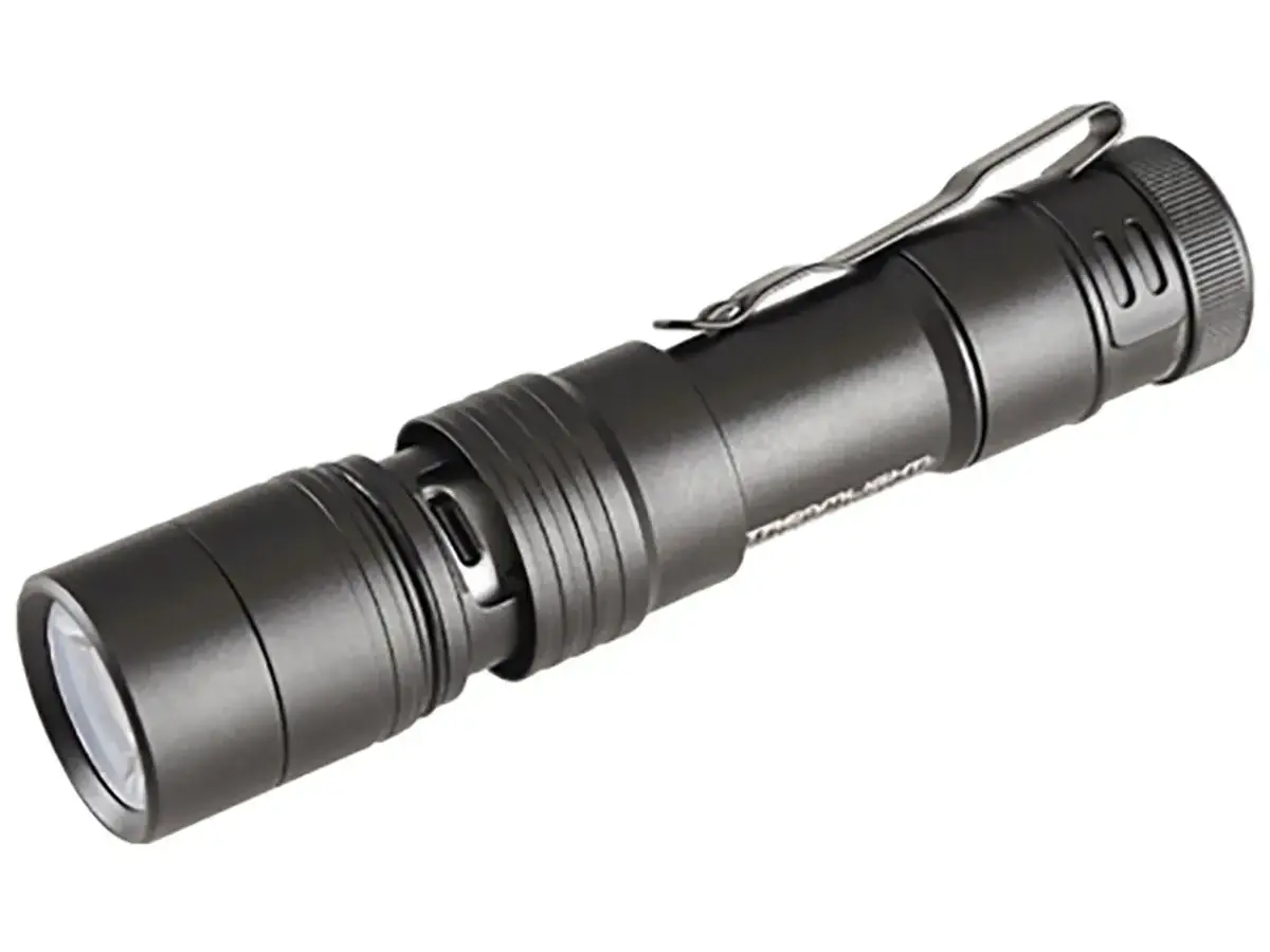 The MegaStream USB Rechargeable EDC Flashlight Black - photo 3