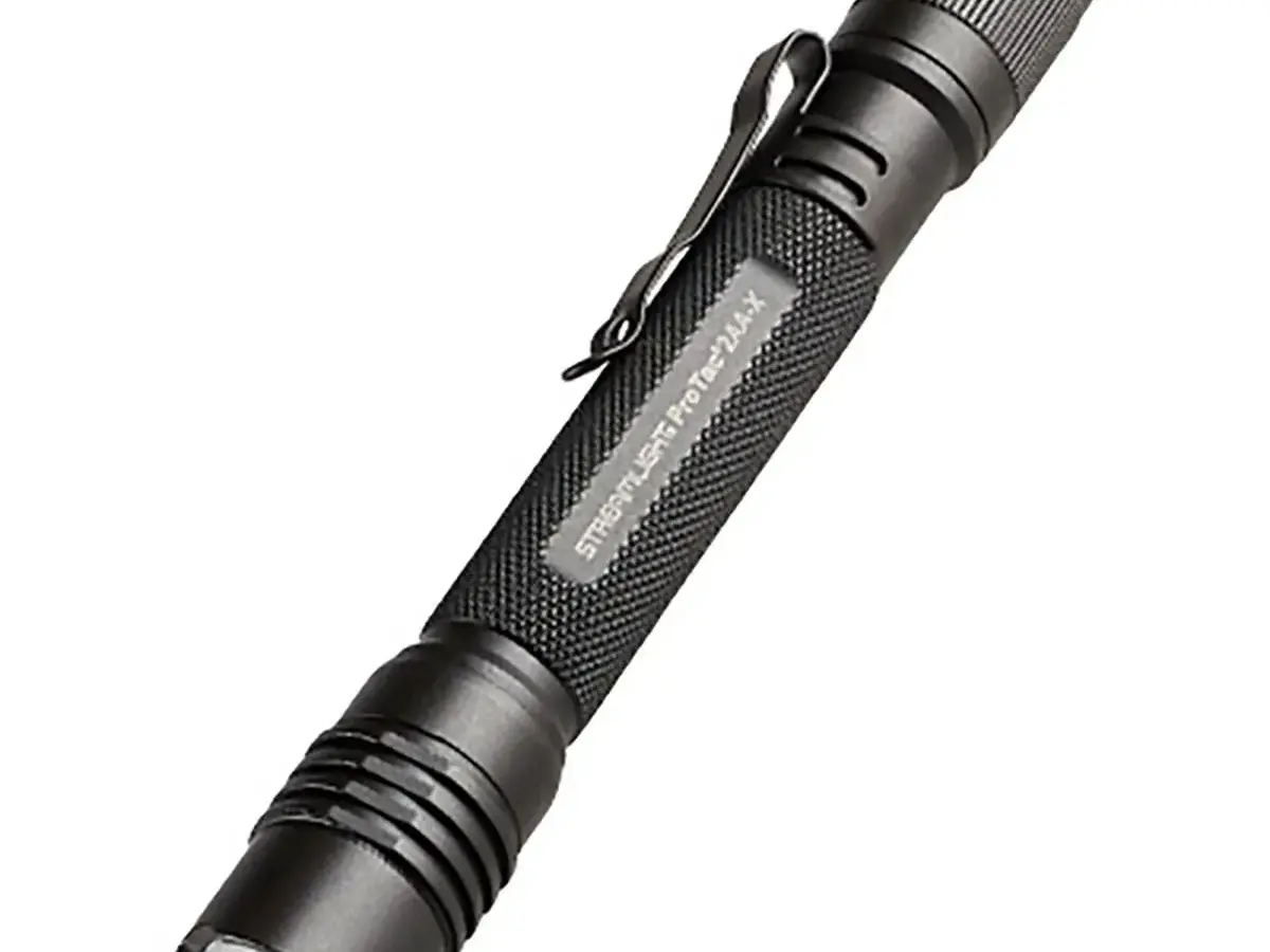 ProTac 2AA-X USB Rechargeable Tactical Flashlight Black