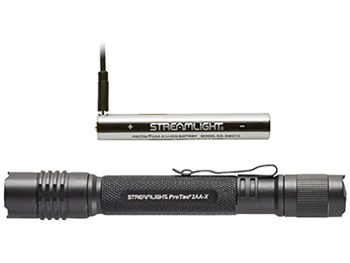 ProTac 2AA-X USB Rechargeable Tactical Flashlight Black - photo 4