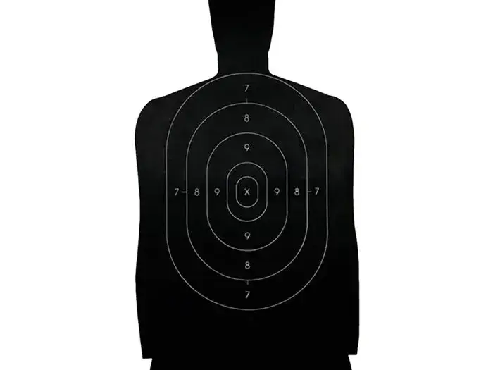 B27 Police Silhouette Paper Targets 100pk
