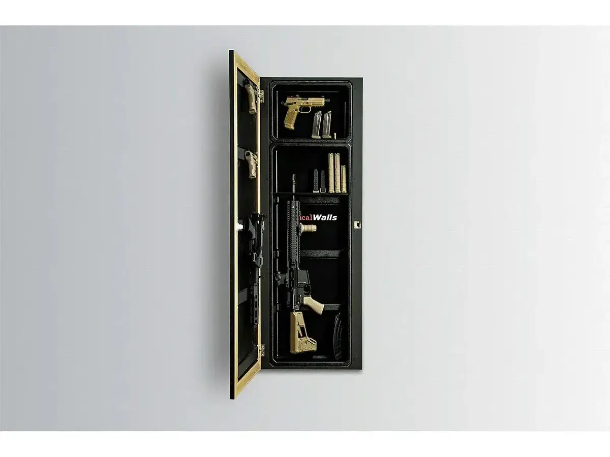 1450 Framed Concealment Mirror Walnut - photo 2