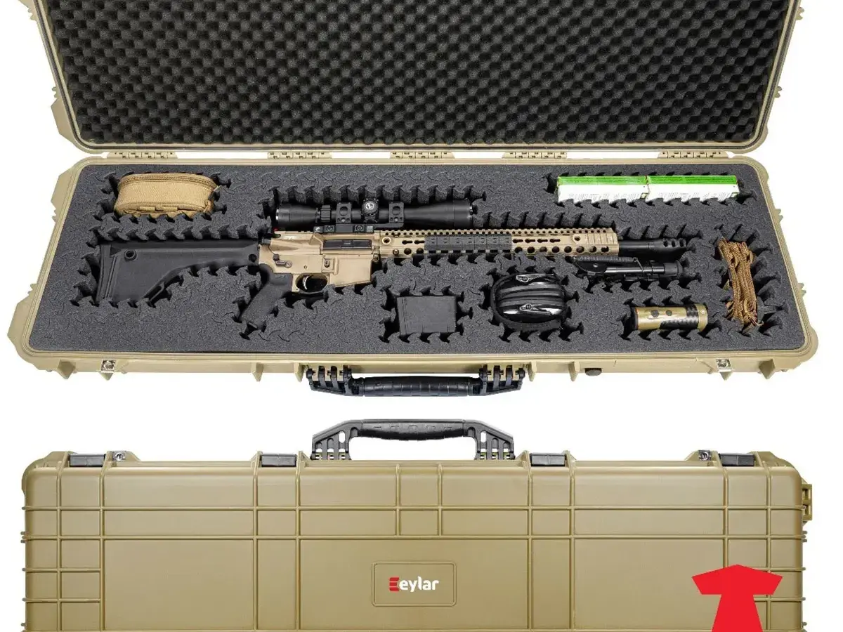 48" Hard Rifle Case w/Ragar Foam Insert Tan