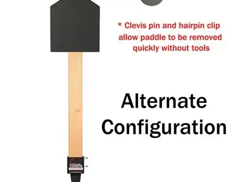 Handgun Paddle Target with Torso Front Plate