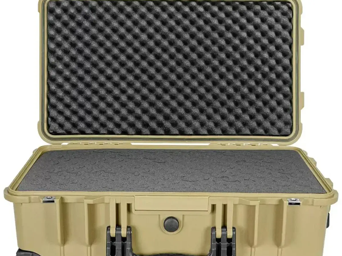 22" Carry-On Roller Hard Case w/Ragar Foam Inserts Tan - photo 6