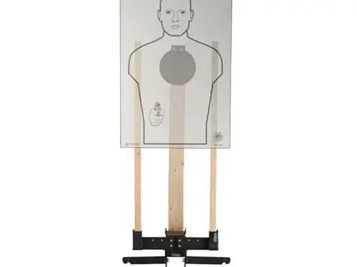 8" Steel Handgun Training Target with Heavy Base & Holder - photo 3