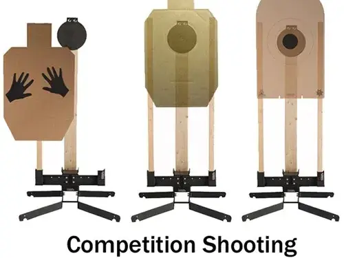 8" Steel Handgun Training Target with Heavy Base & Holder - photo 4