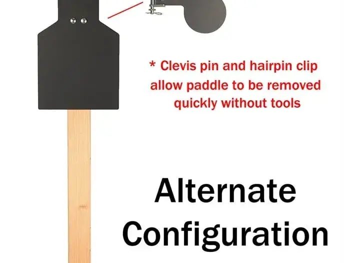 Handgun Paddle Target-Static Stand