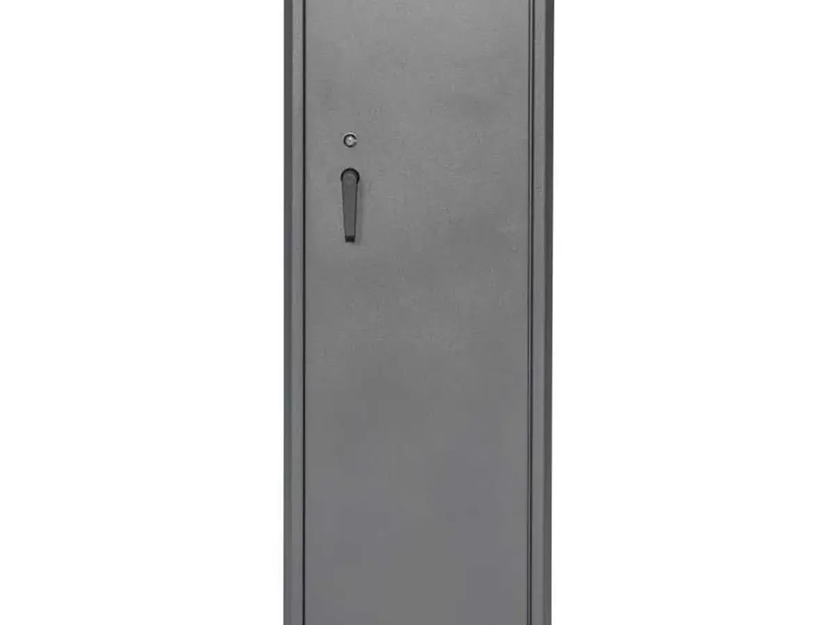 Gun Cabinet W/Key Lock 8-Gun 55" H X 18" W X 10" D, Black