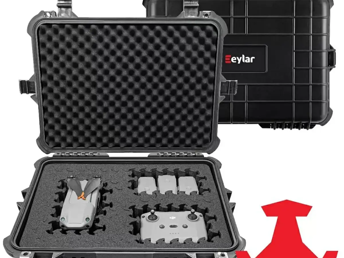 20" Large Hard Gear Case w/Ragar Foam Inserts Black